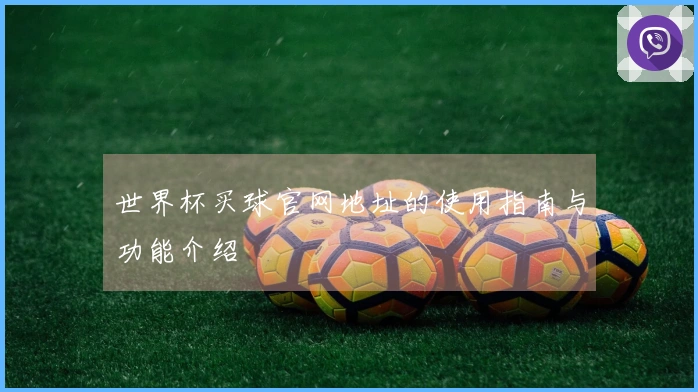 世界杯买球官网地址的使用指南与功能介绍